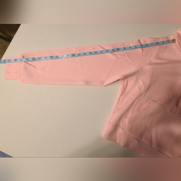 Mangopop Pink Women's Half-Zip Versatile Pullover NWT Medium Kangroo Pockets - Picture 9 of 12